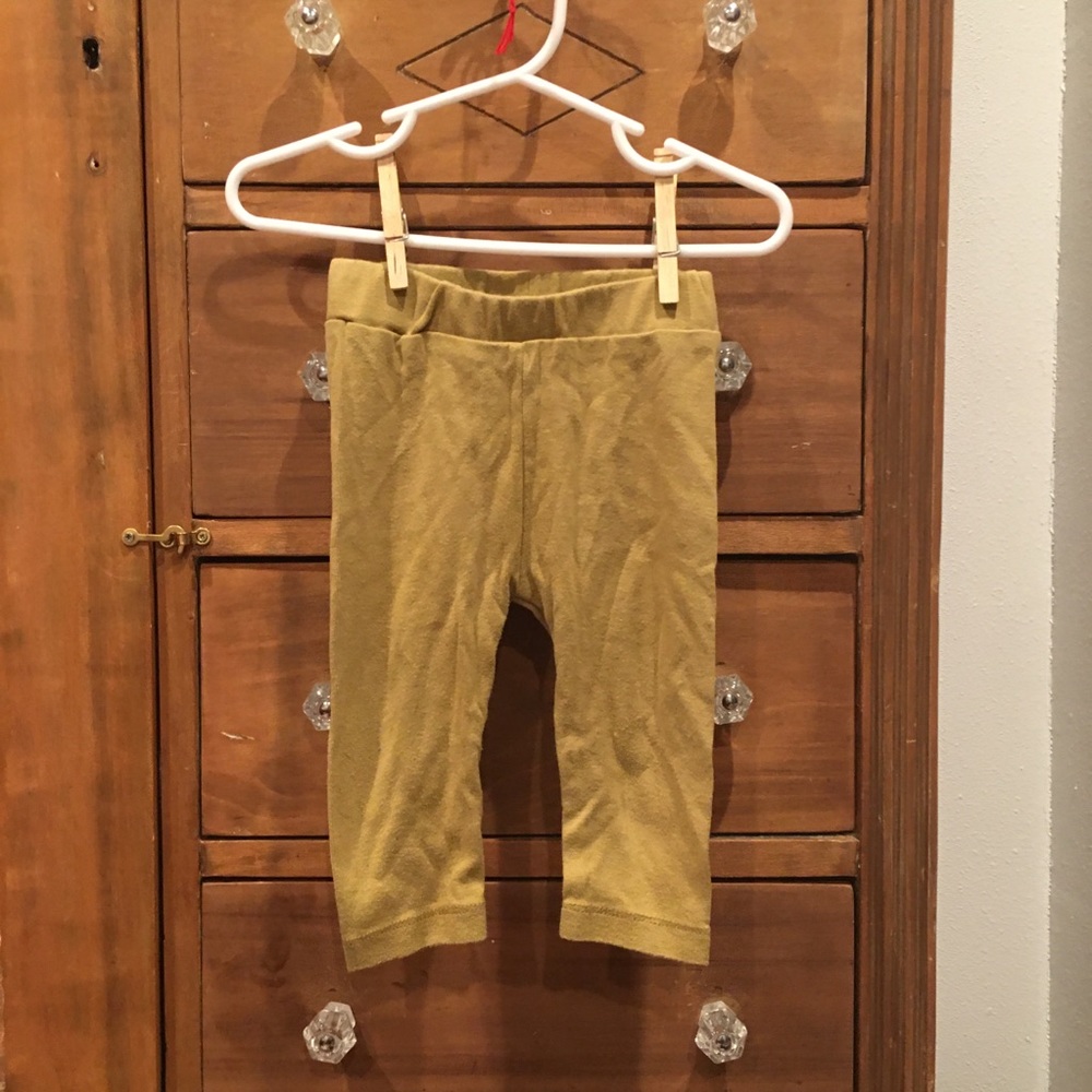 Mustard leggings organic cotton